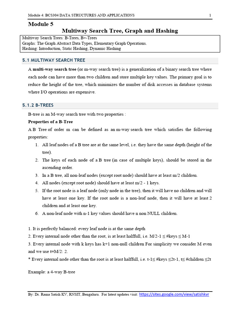 DSA Notes Module 5 (1) | PDF | Algorithms And Data Structures ...
