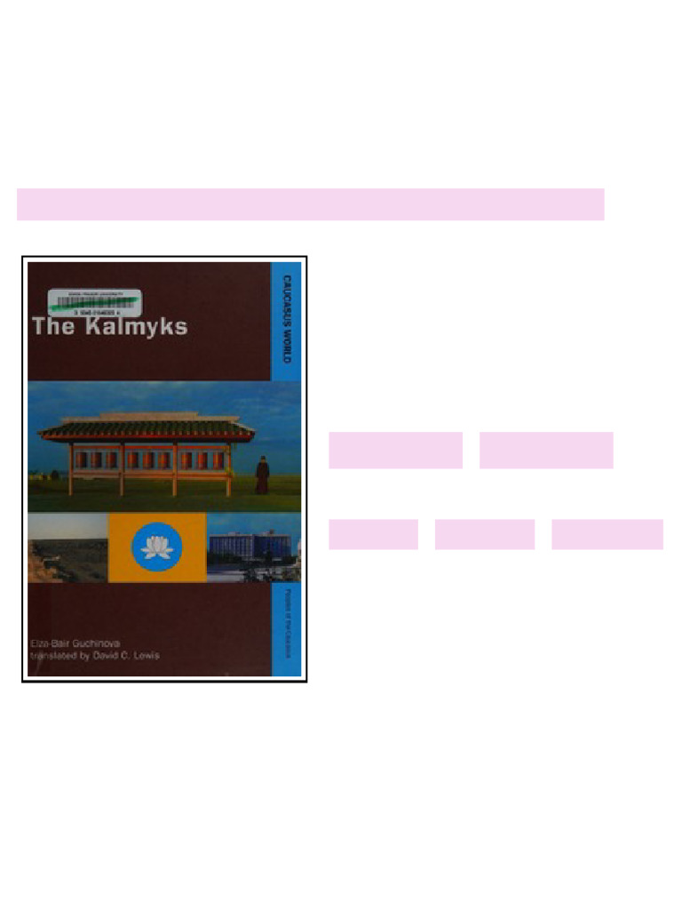 The Kalmyks ebook digital text version | PDF | Sawmill