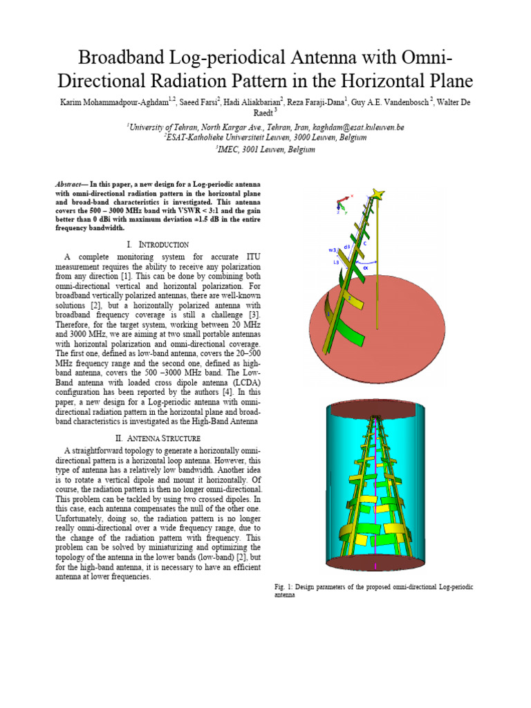 Broadband Log-Periodical Antenna With Omni-Directional Radiation ...