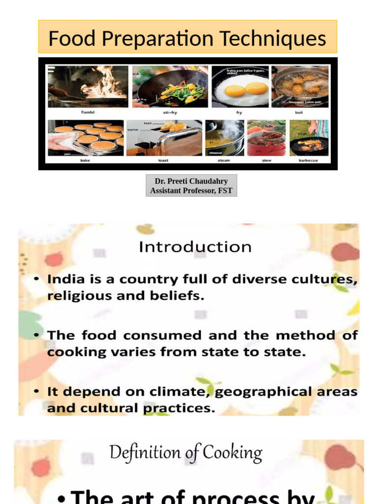 Food Preparation | PDF
