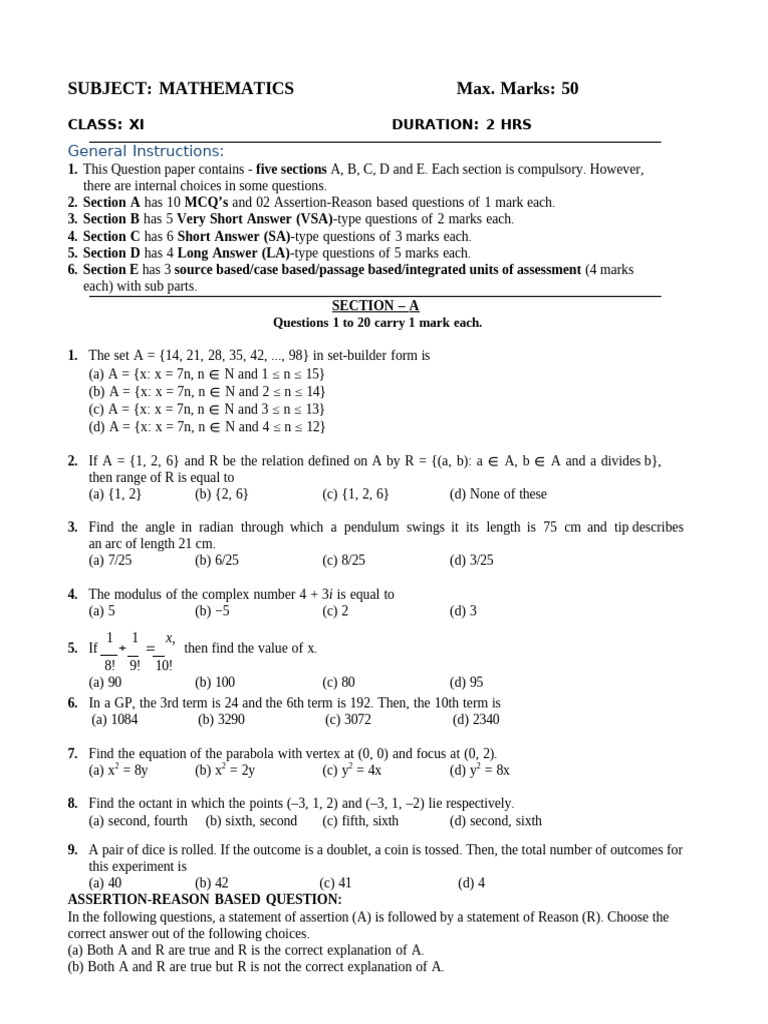 Grade 11 - Re Exam Question | PDF | Trigonometric Functions ...