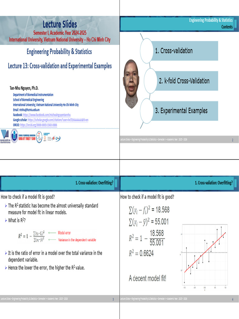 lecture 13 | PDF | Cross Validation (Statistics) | Statistics