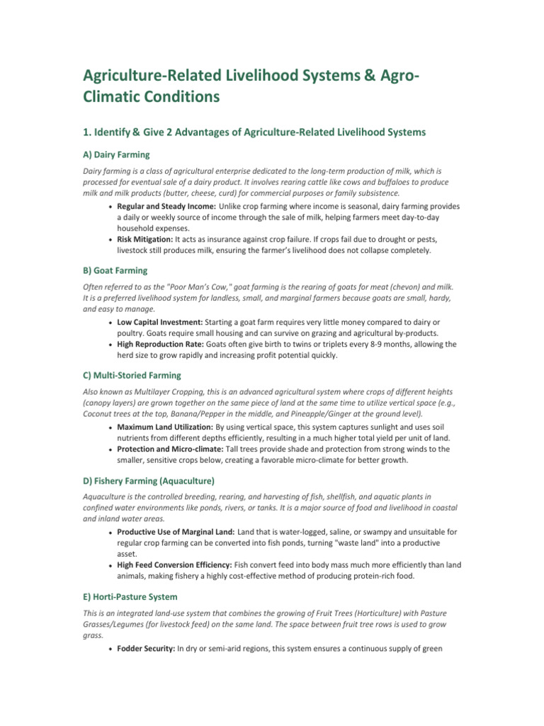 Agriculture Livelihood Systems India Maharashtra | PDF | Agriculture ...