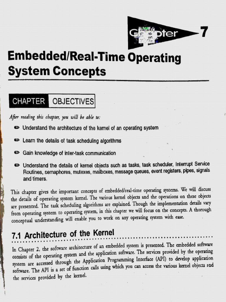 Embedded Real Time Operating System Concepts | PDF | Scheduling ...