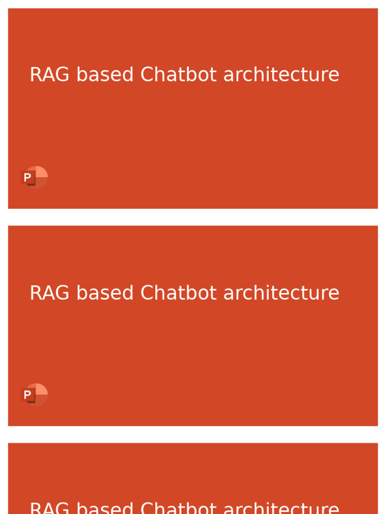 RAG Based Chatbot Architecture | PDF