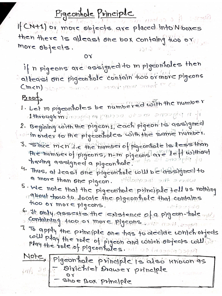 Pigeonhole Principle | PDF