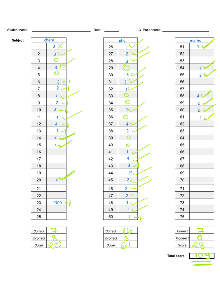 Answer Paper Template | PDF