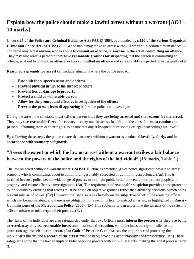 Police Power 2024 11 | PDF | Arrest | Criminal Justice