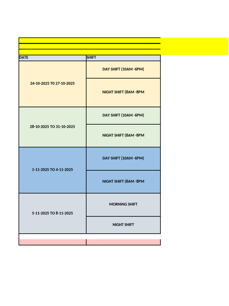 Obg Duty Roster From 24oct2025 | PDF