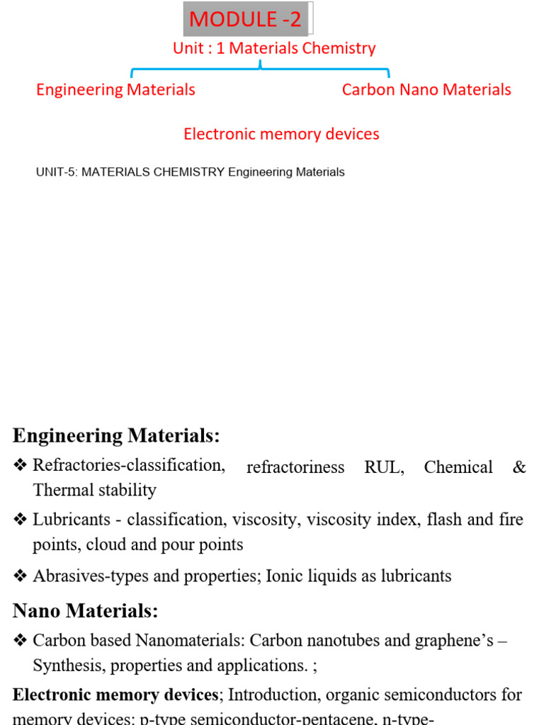 Refractories Module 2 | PDF | Refractory | Chemistry