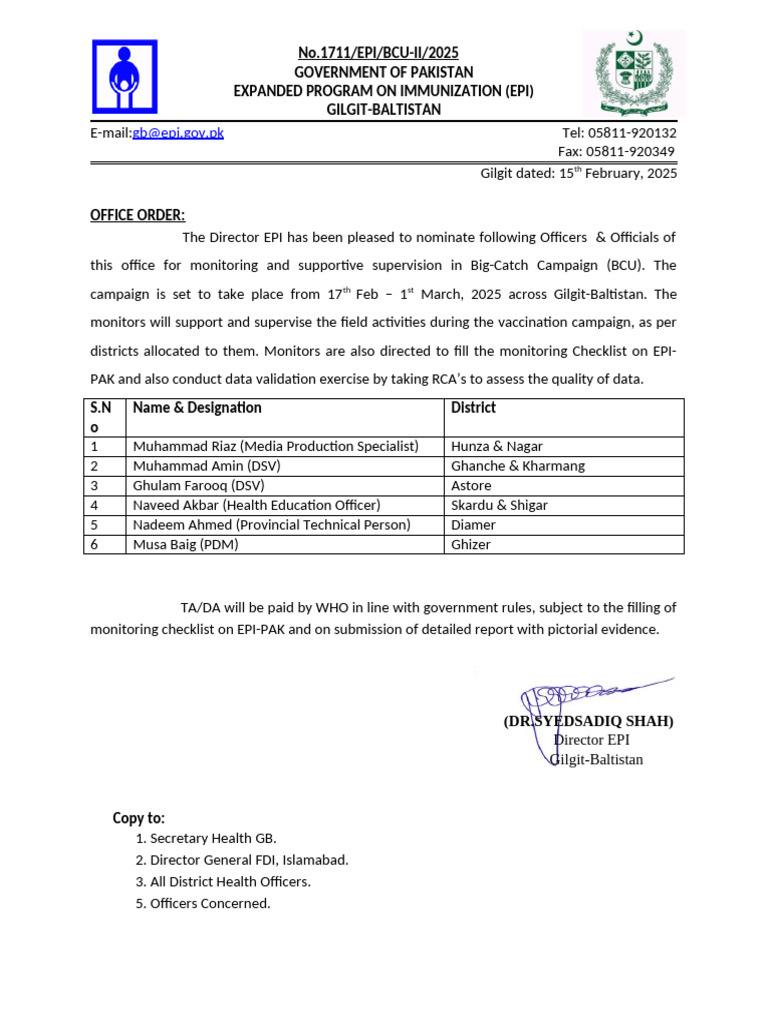 Move Order | PDF | Pakistan