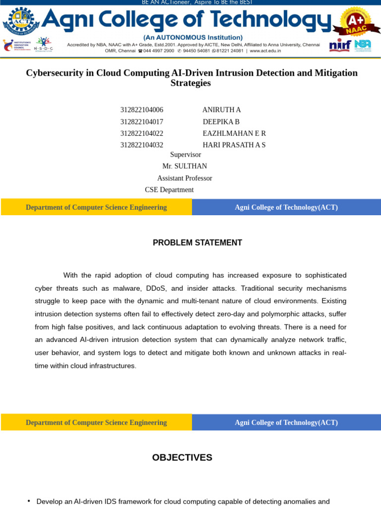 Cloud in Cyber Security[2] | PDF | Computer Security | Security