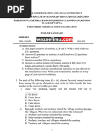Form 4 Mock English Exam 2026 | PDF | Linguistics | Grammar