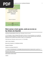 Bom Senso E Bom Gosto