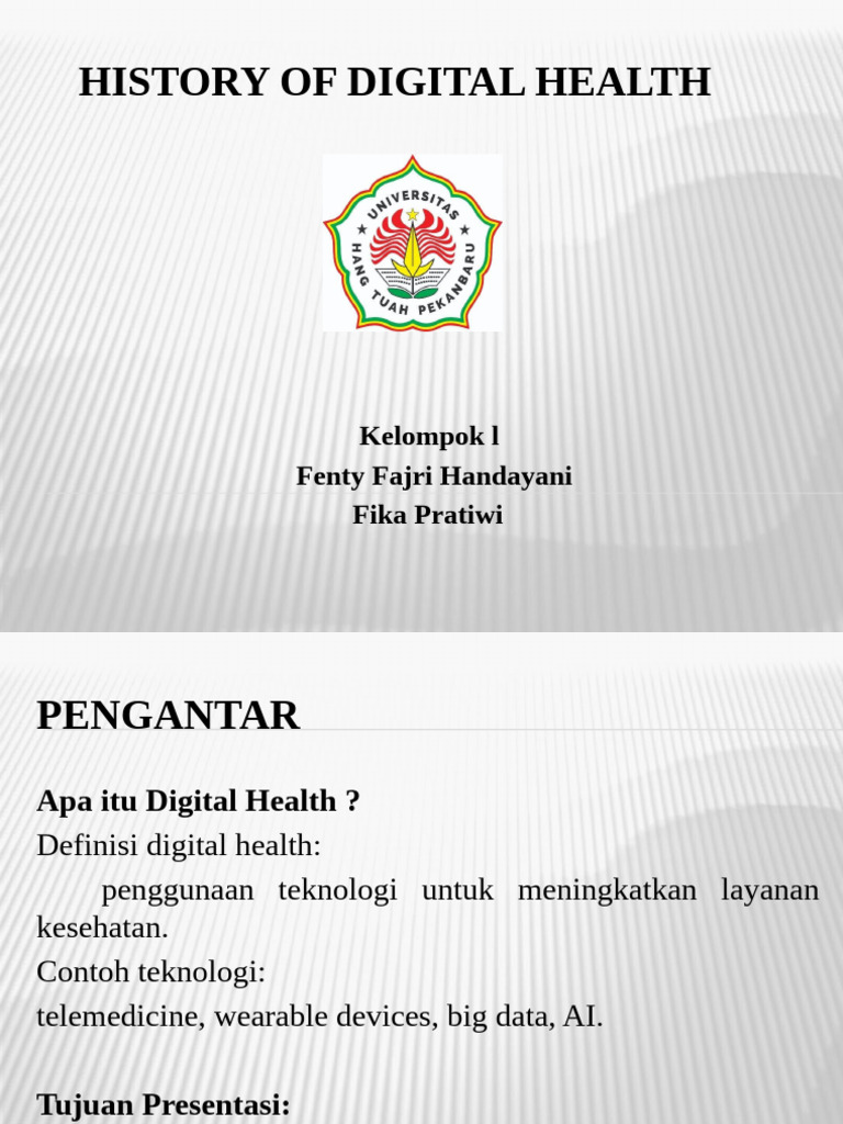 Hiistory of Digital Health | PDF
