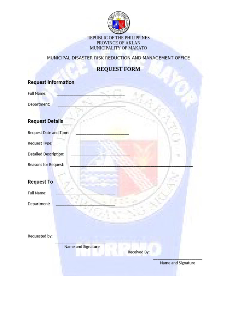 Request Form | PDF