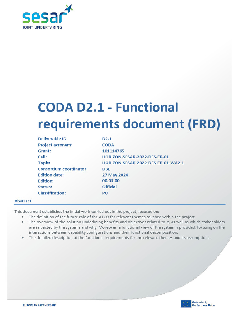 ' Functional Requirements Document (FRD) | PDF | Artificial ...