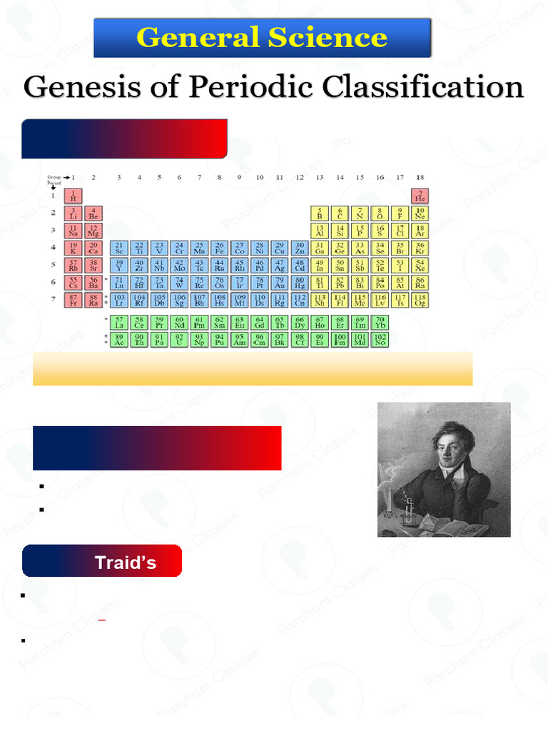 Lecture 7 - Periodic Classification | PDF | Copper | Chemical Elements