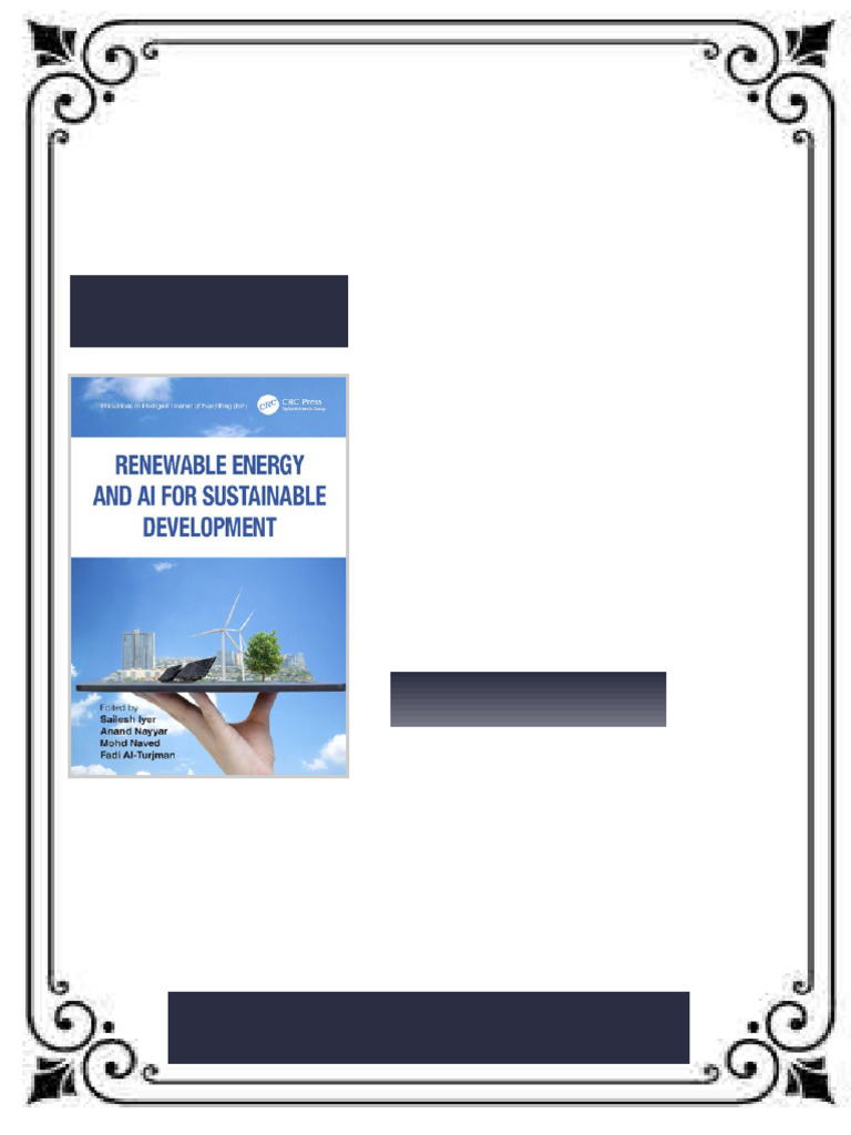 Renewable Energy and AI for Sustainable Development 1st Edition Sailesh ...