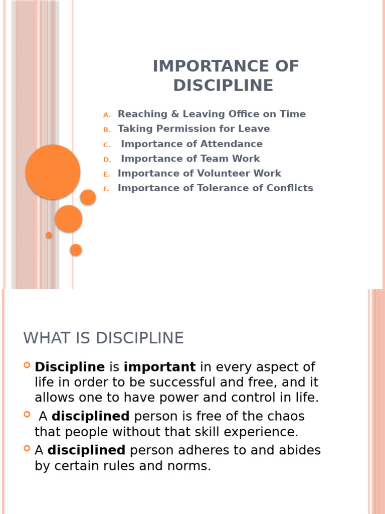 Importance of Discipline | PDF | Anger | Social Psychology