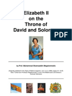 Elizabeth2 on the Throne of David and Solomon!