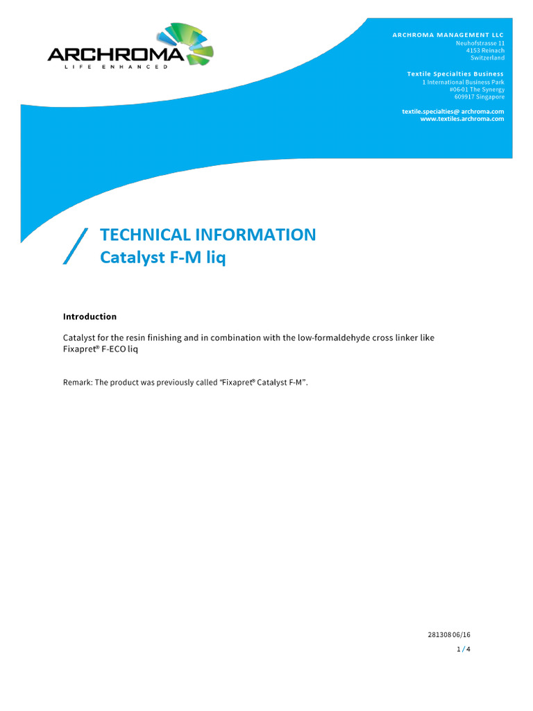 Catalyst F-M - e | PDF