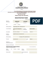 Registration Form: Philippine Normal Univesity