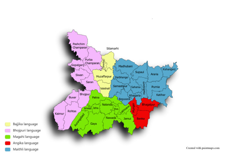 Bihar Map Chart | PDF