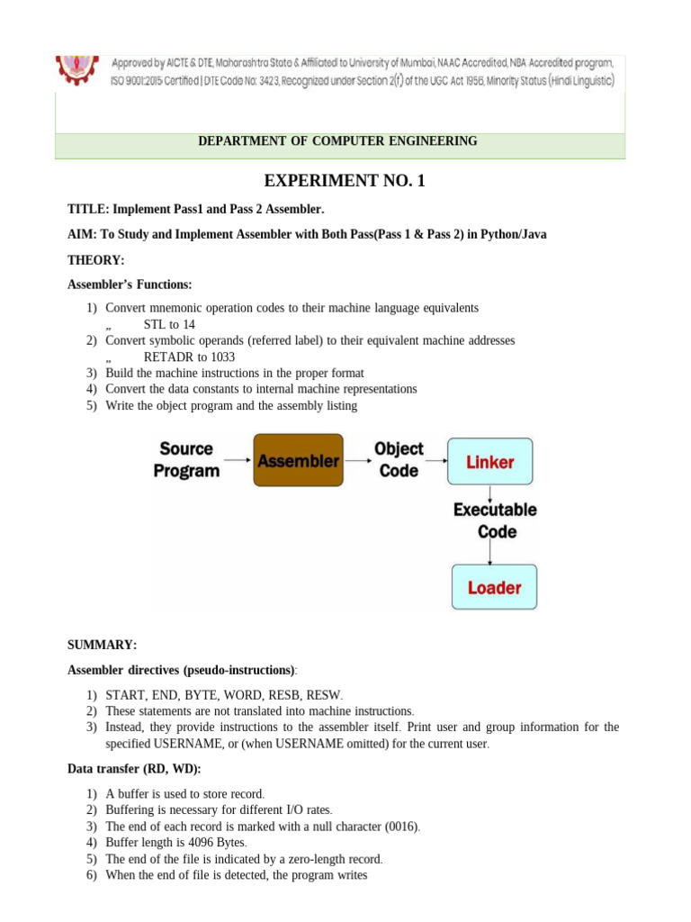 SPPC All Experiment 24-25 | PDF | Parsing | Assembly Language