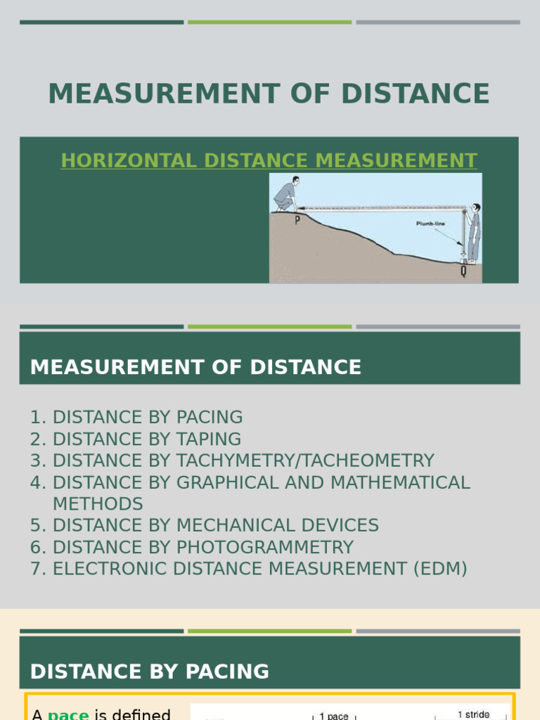 Measurement of Distance by Pacing | PDF | Surveying | Measurement