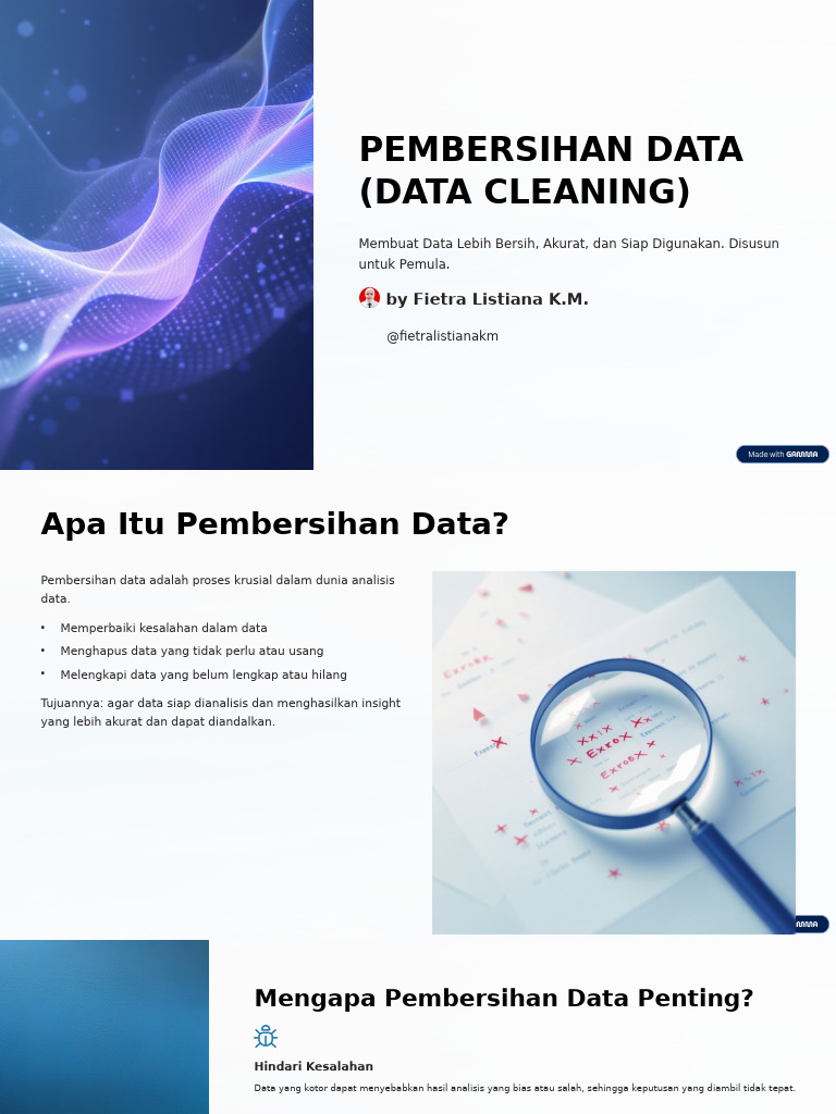 Pembersihan Data Data Cleaning | PDF