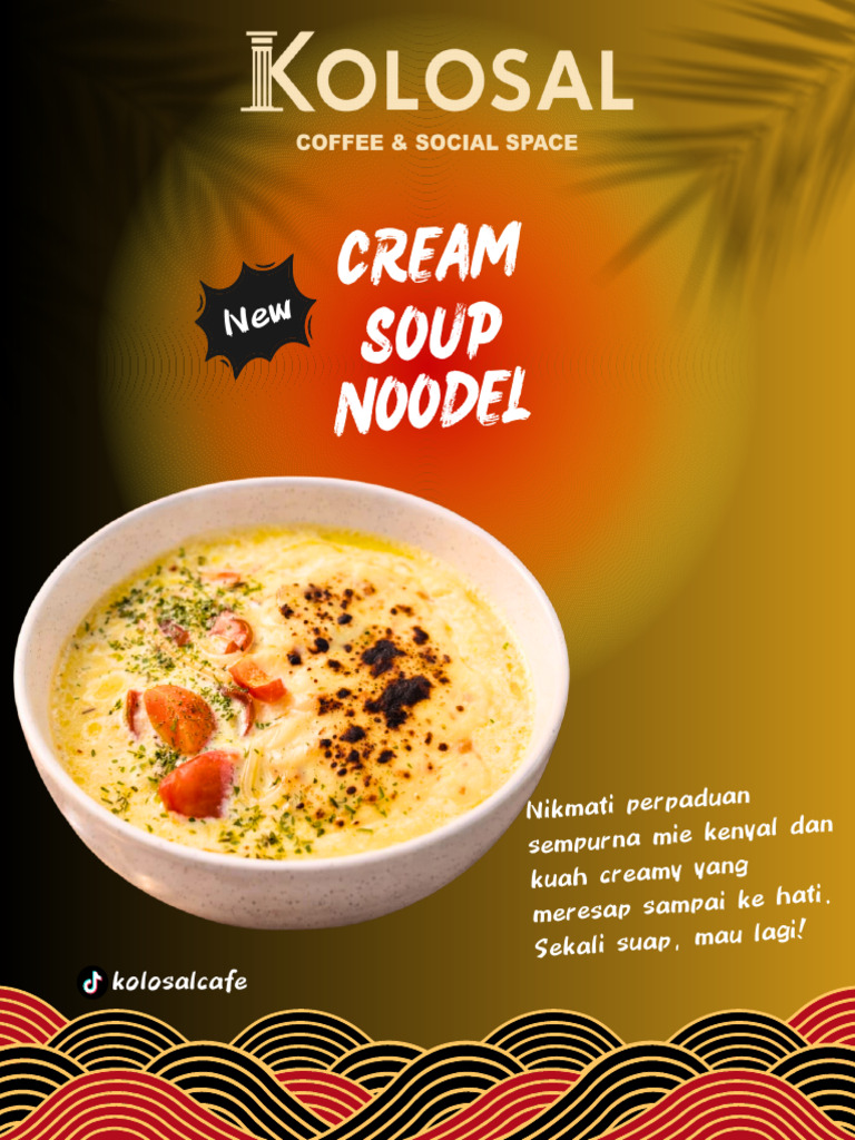 Cream Soup Noodle | PDF