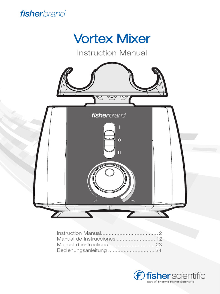Vortex Mixer: Instruction Manual | PDF | Mains Electricity | Waste ...