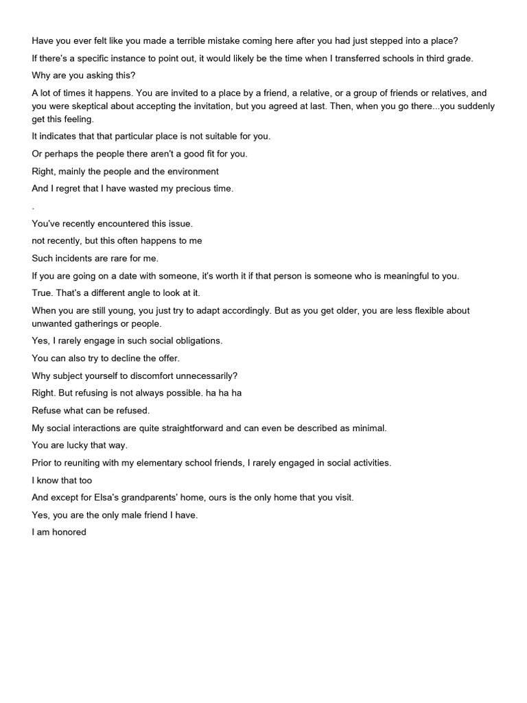 Have You Ever Felt Like You Made a Terrible Mistak | PDF
