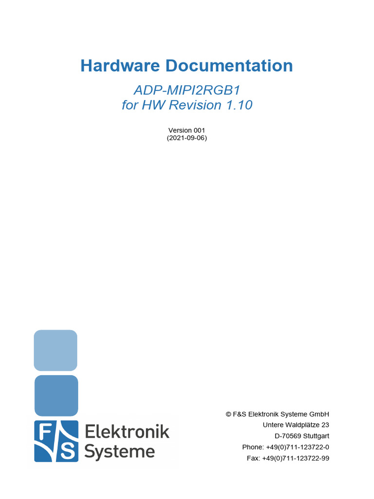 Adp Mipi2rgb1 Hardware Eng | PDF | Electrical Engineering | Computer ...