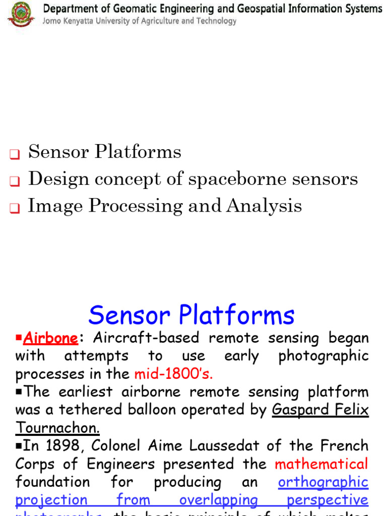 EGS_2208_Remote Sensing Lecture 4 | PDF | Remote Sensing | Computer Vision