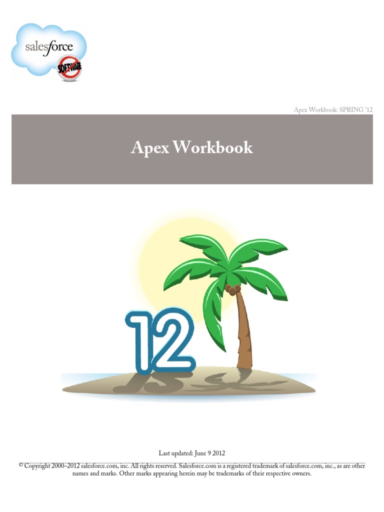Apex Workbook: Spring 2012 Guide | PDF | Data Type | Boolean Data Type