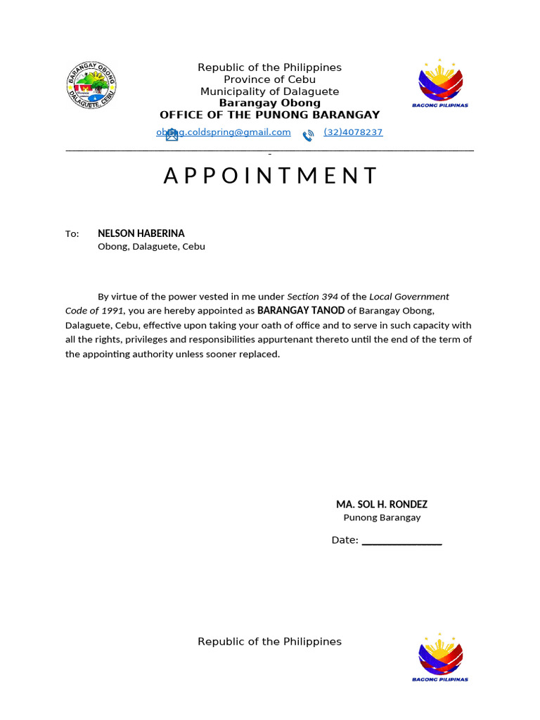 Appointment Oath of Office | PDF | Oath Of Office | Cultural Conventions
