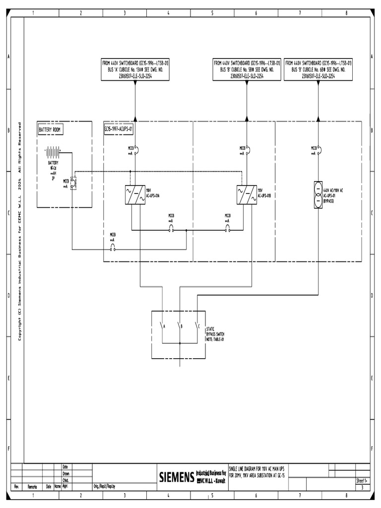 AC UPS & Battery Charger SLD Model | PDF