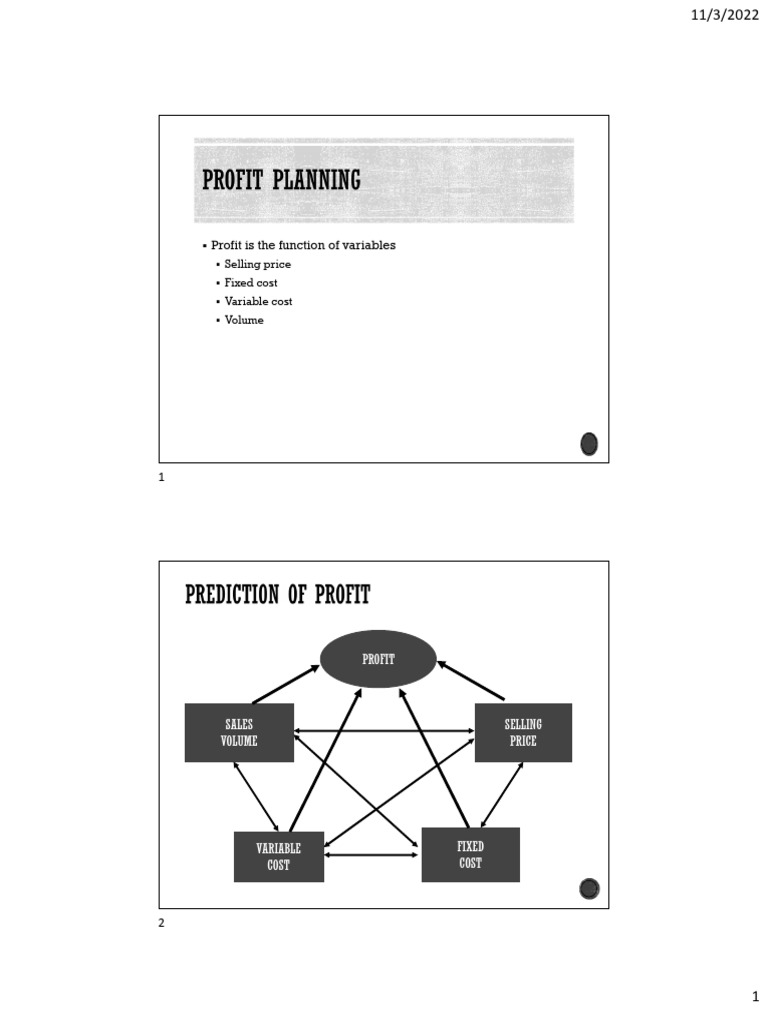Week 7&8_CVP Analysis for Mixed Product | PDF | Profit (Economics ...