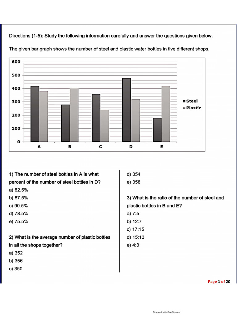 D.I. Practice Questions | PDF