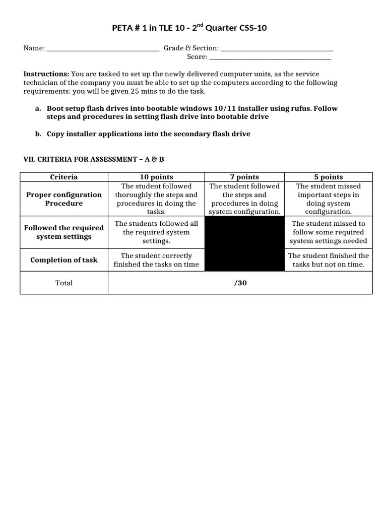 2ndq Peta 1 Tle Css 10 | PDF