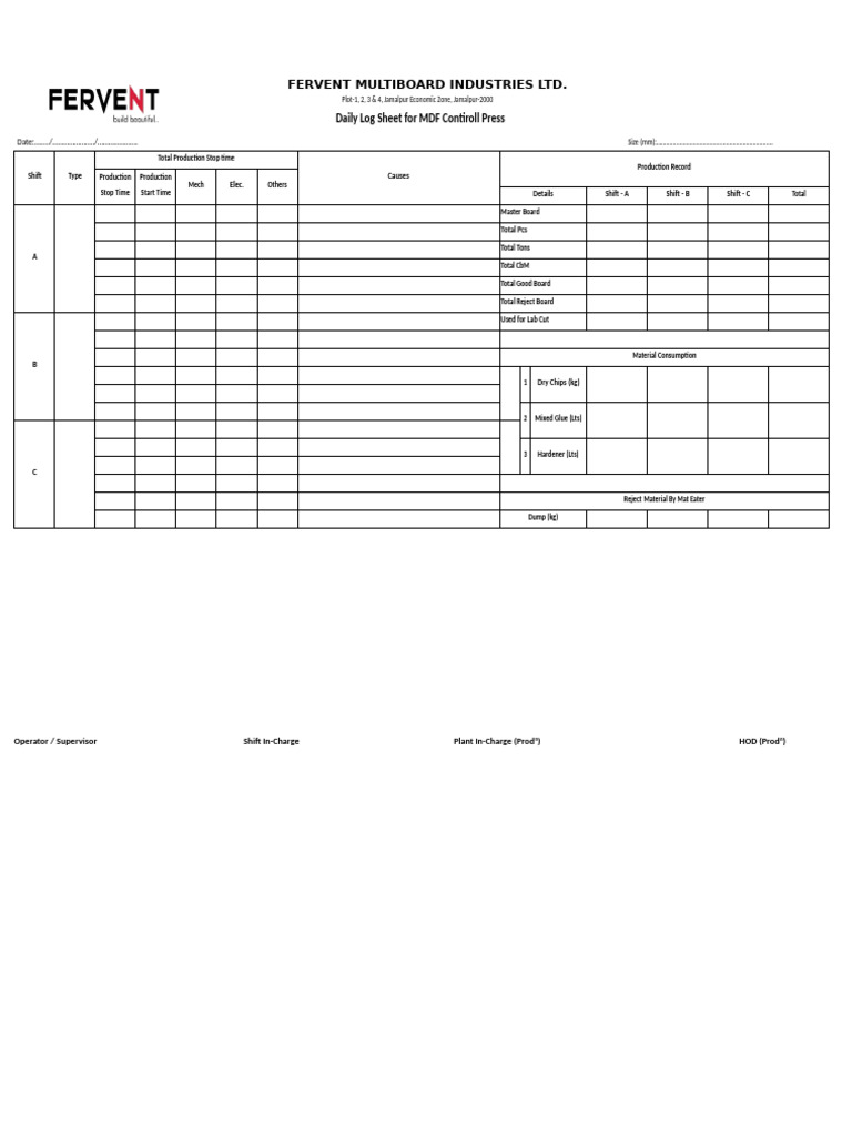 MDF - Log Book - Press and Breakdown | PDF | Woodworking | Materials