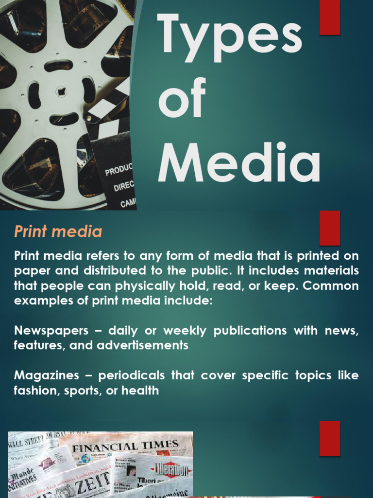 Mil Reviewer Types of Media | PDF | Mass Media | Broadcasting