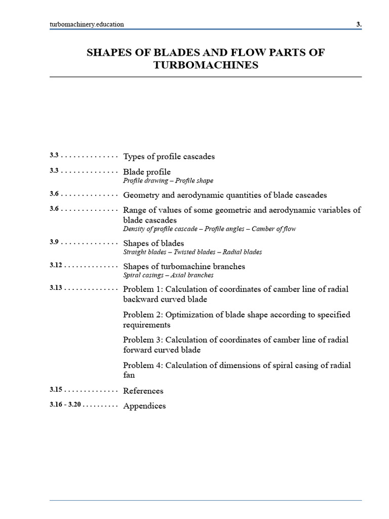 Shapes of Blades and Flow Parts of Turbomachines | PDF | Turbine | Airfoil