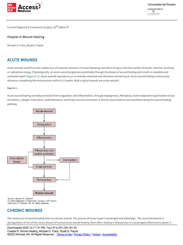Chapter 6 - Wound Healing | PDF | Wound Healing | Healing