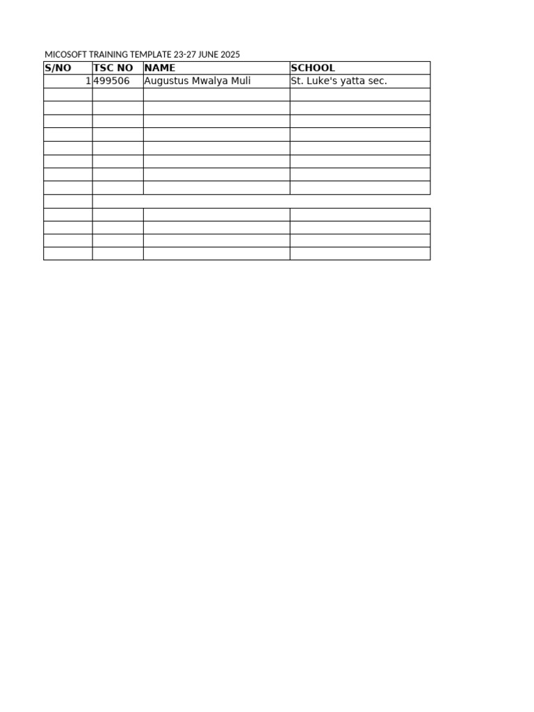 Microsoft Training Template. Final | PDF