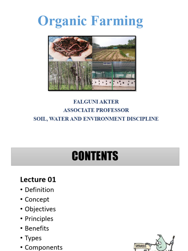 Organic Farming-Introduction | PDF | Organic Farming | Agriculture
