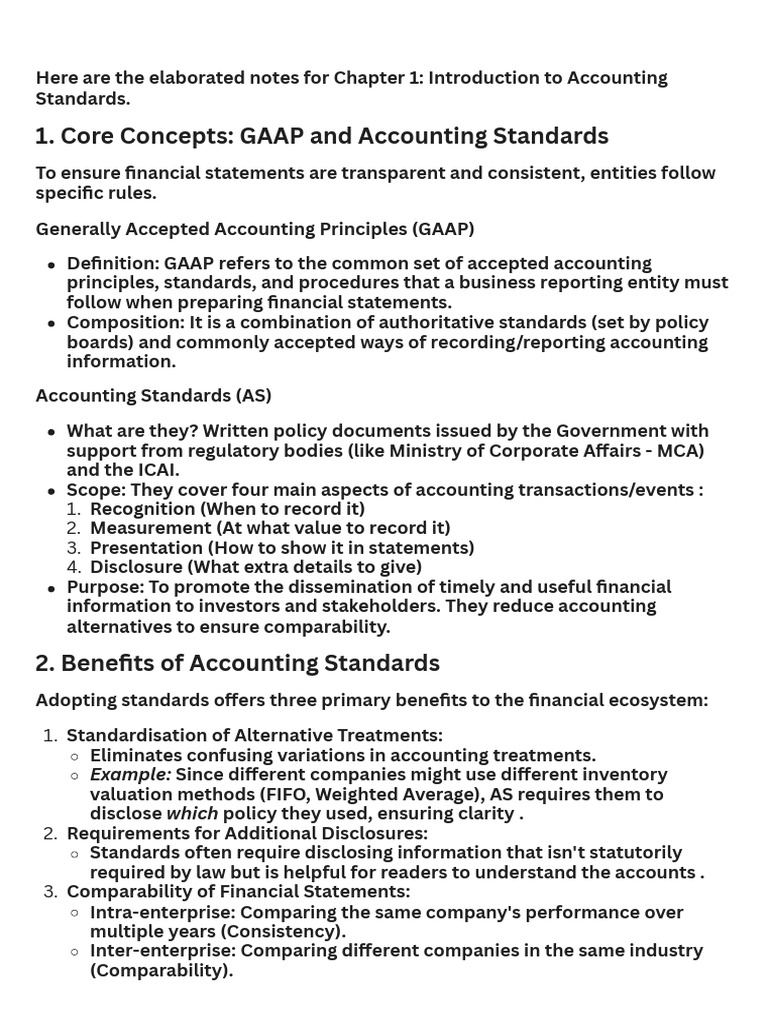 GAAP and Accounting Standards | PDF | International Financial Reporting ...