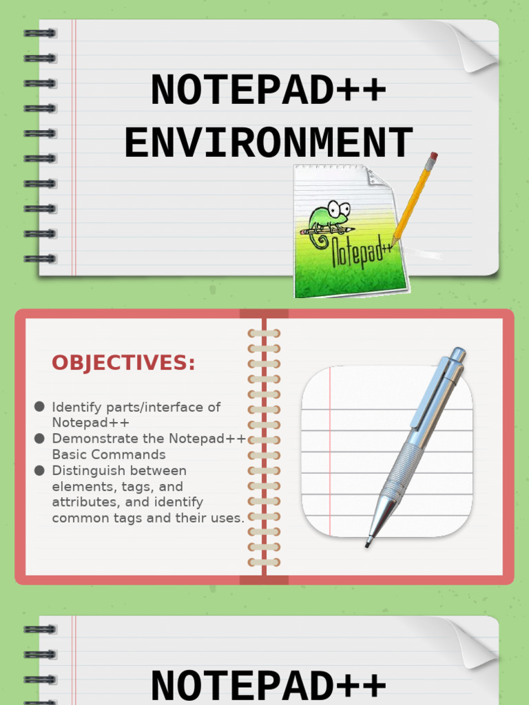 Notepad. Lesson 3 01 | PDF | Html | Window (Computing)
